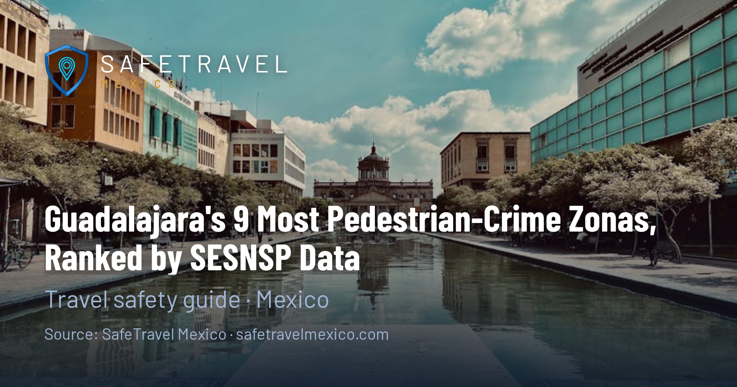 Guadalajara's 9 Most Pedestrian-Crime Zonas, Ranked by SESNSP Data